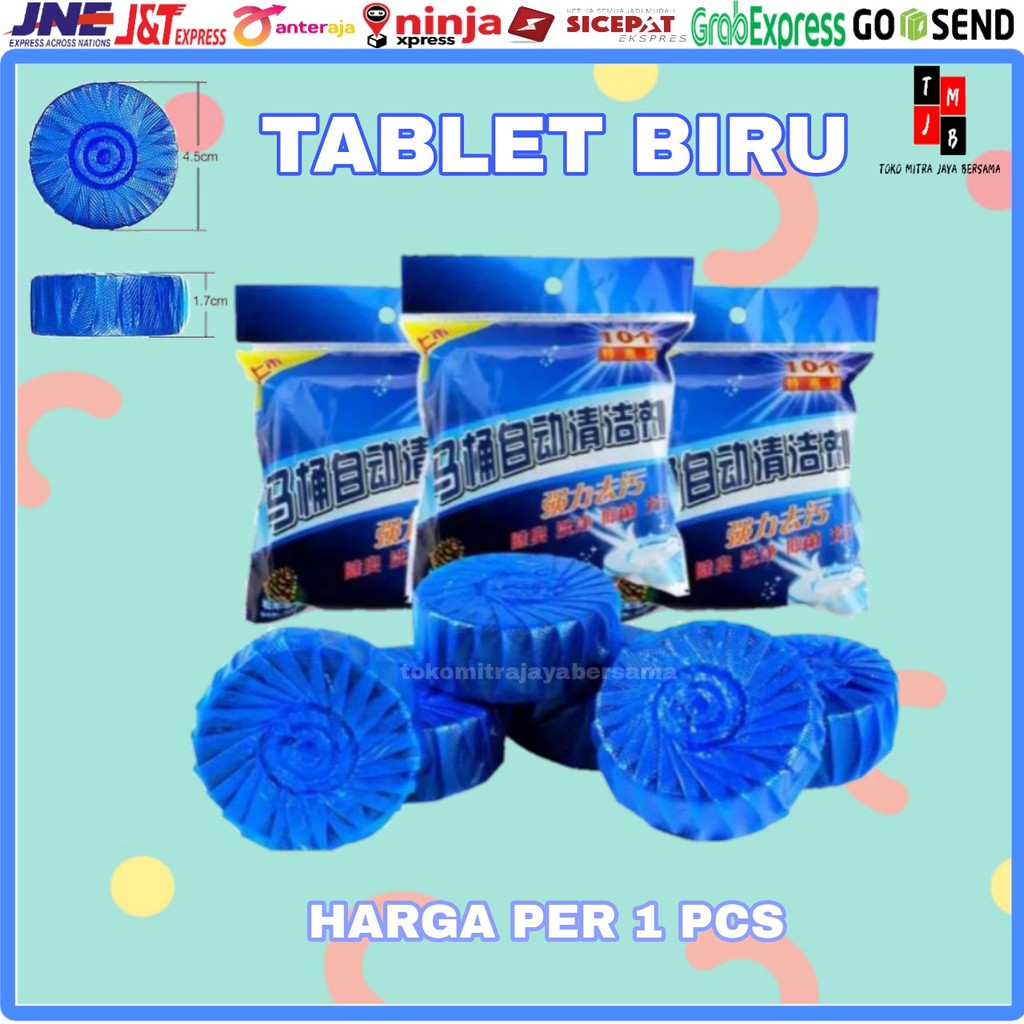 TABLET BIRU PEMBERSIH PENYEGAR TOILET WC ANTI JAMUR KUMAN BUKAN SIBIRU 1 PCS