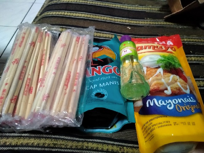 Sumpit Bambu Sekali Pakai Termurah 1 Pack Isi 20 Pasang Sumpit / Sumpit Bambu Steril