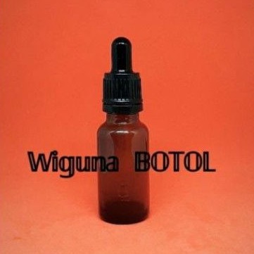 botol pipet 20ml amber botol tetes 20ml kaca warna coklat tutup hitam