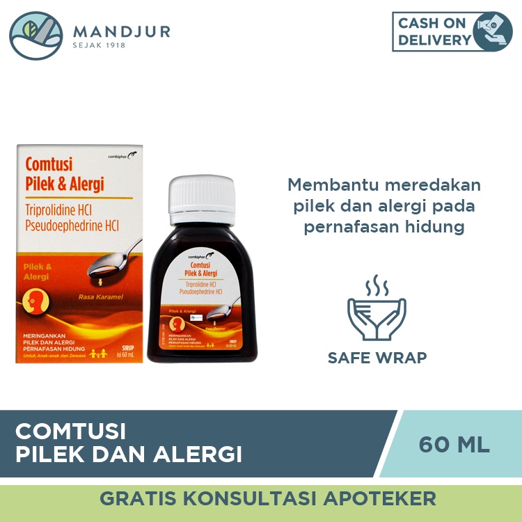 Comtusi Pilek &amp; Alergi 60 mL - Meredakan Pilek dan Alergi