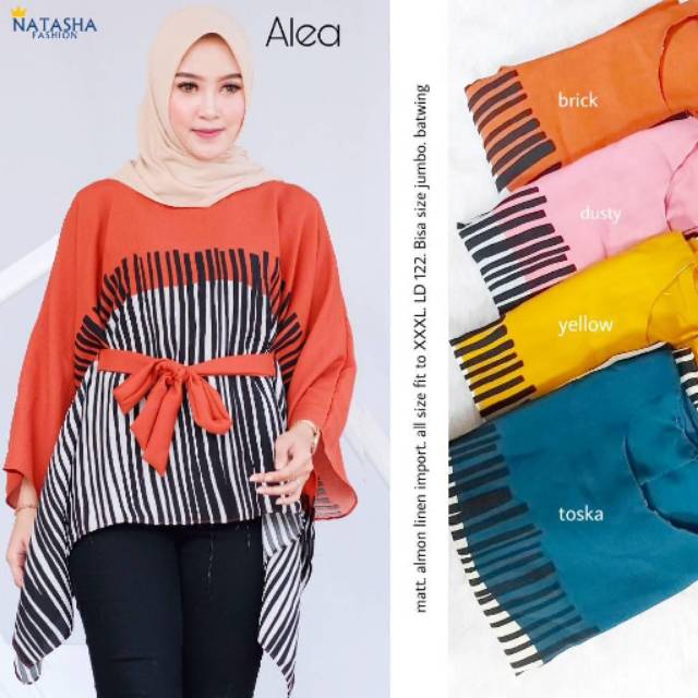 Alea maxy /tunik tali depan/tunik jumbo