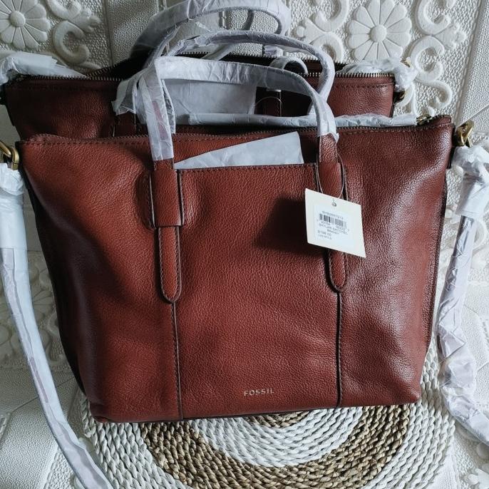 Tas fossil skylar satchel brandy