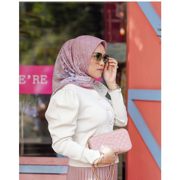 EDERRA BUTTONSCARVES DUSTY ROSE