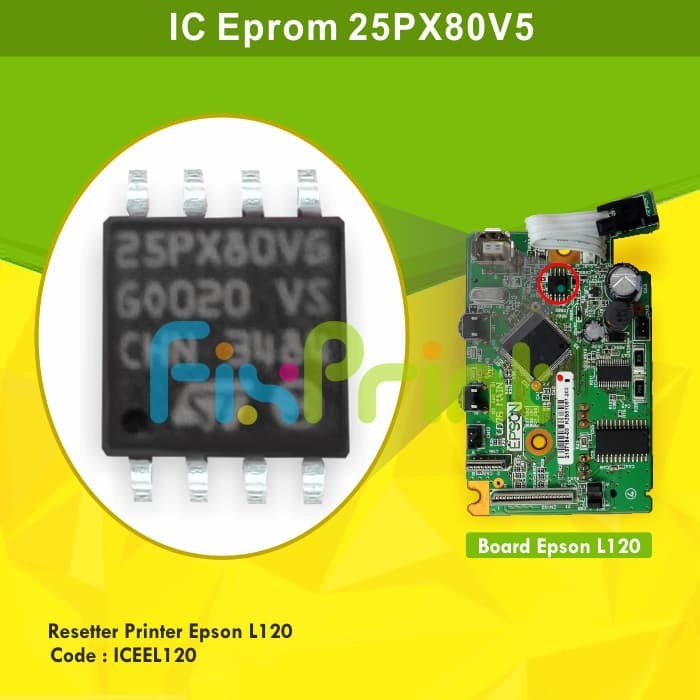 IC Eprom Eeprom Epson L120 Resetter Counter Mainboard Printer L120
