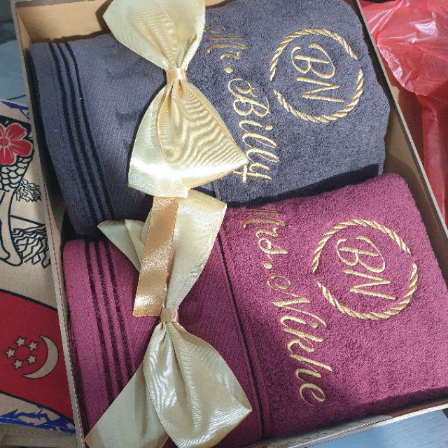 Hampers Handuk Terry Palmer Premium 70x140 Kado Pernikahan Couple Bagus Hantaran Teapai Towel