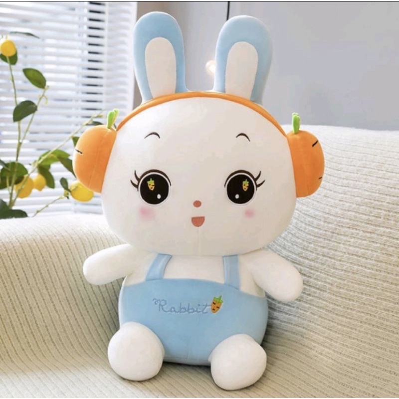 Boneka Kelinci Rabbit Walkman Telinga Panjang Boneka Kelinci Rabbit Bunny Tinggi 50cm Berlabel SNI