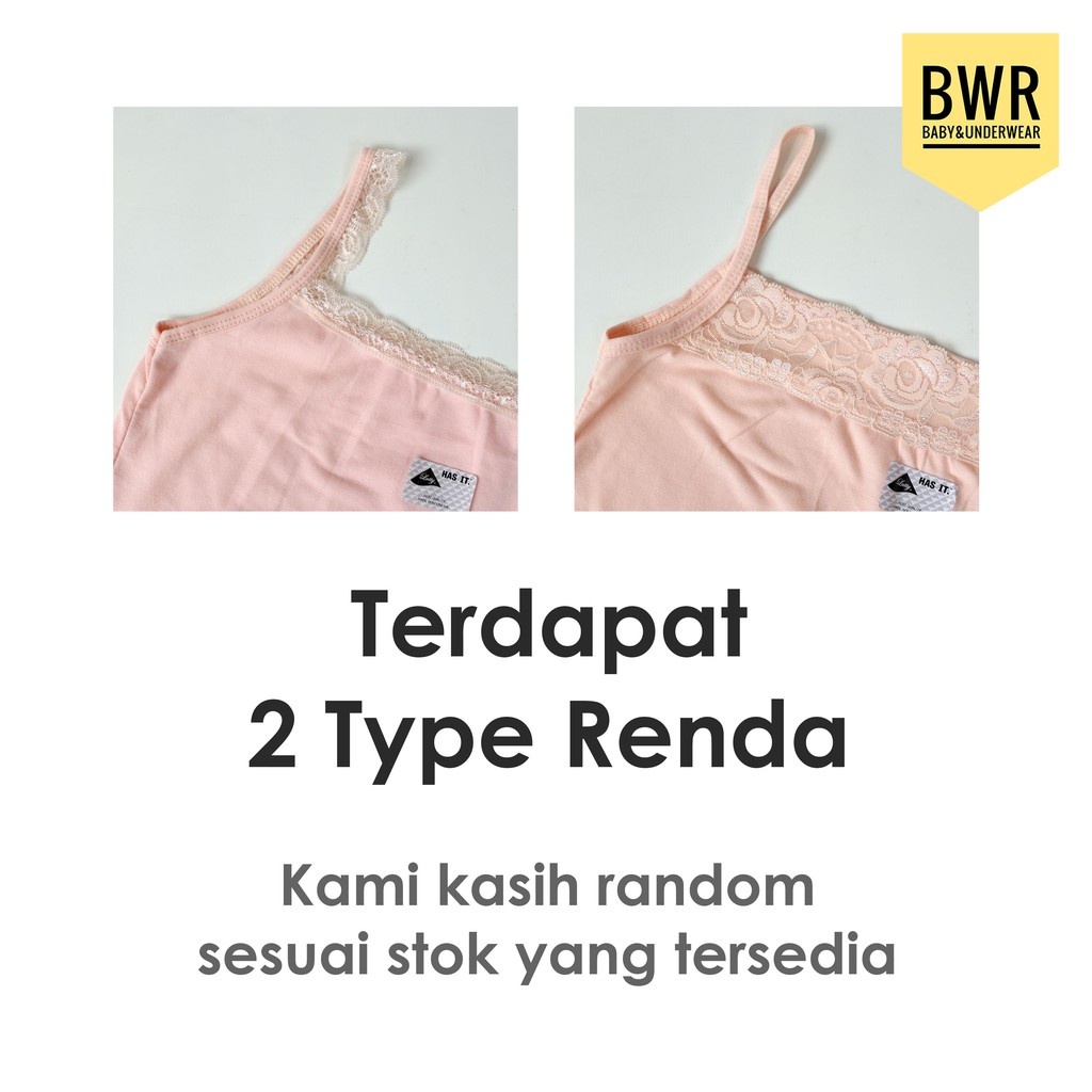 TANGTOP LUTTY DEPAN RENDA KECIL | Kaos dalam wanita Tangtop Wanita Tali Kecil Berenda | Bwr