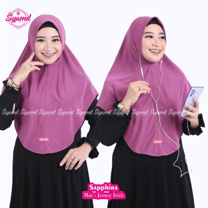 Hijab instan BERGO SAPHIRA original SYAMIL hijab