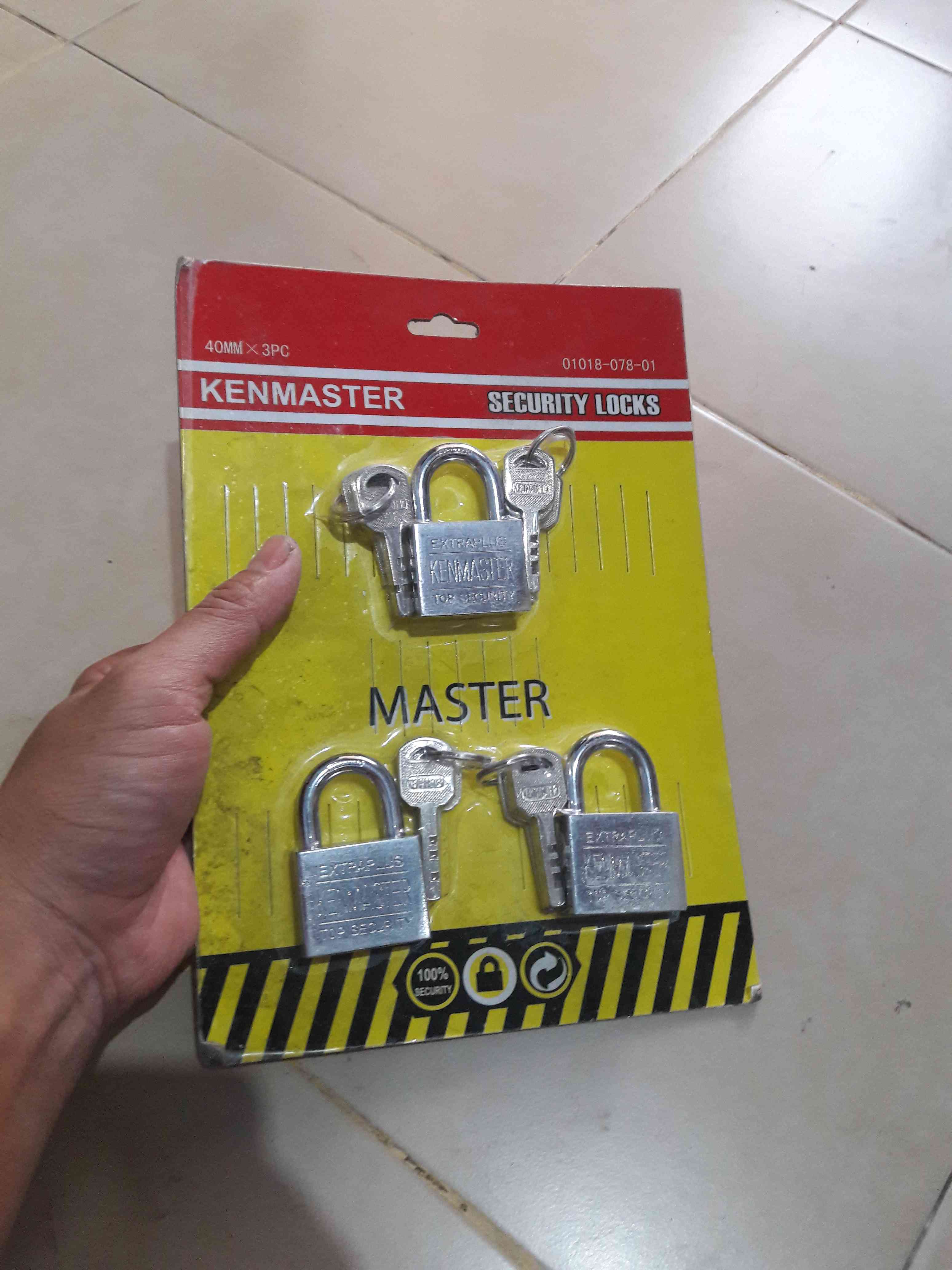 Kenmaster Gembok Master Key 40mm - 3 Buah