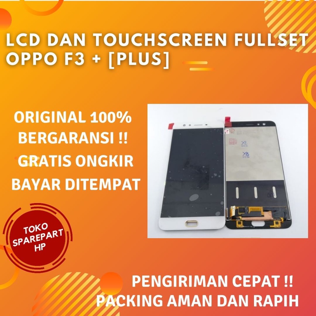 Lcd Original Hp Oppo F3 + Plus Fullset Layar Lcd Touchscreen Oppo F3 Plus Ori
