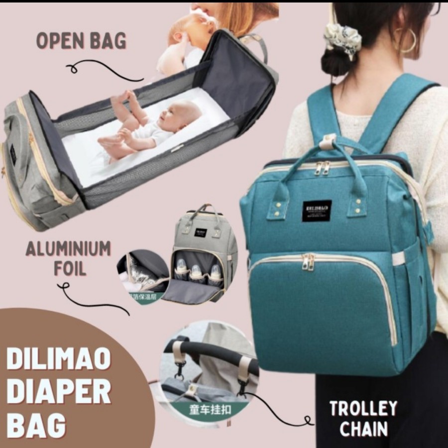 Tas Ransel Bayi atau Diaper Bag Travel Baby Bed Portable Multifungsi