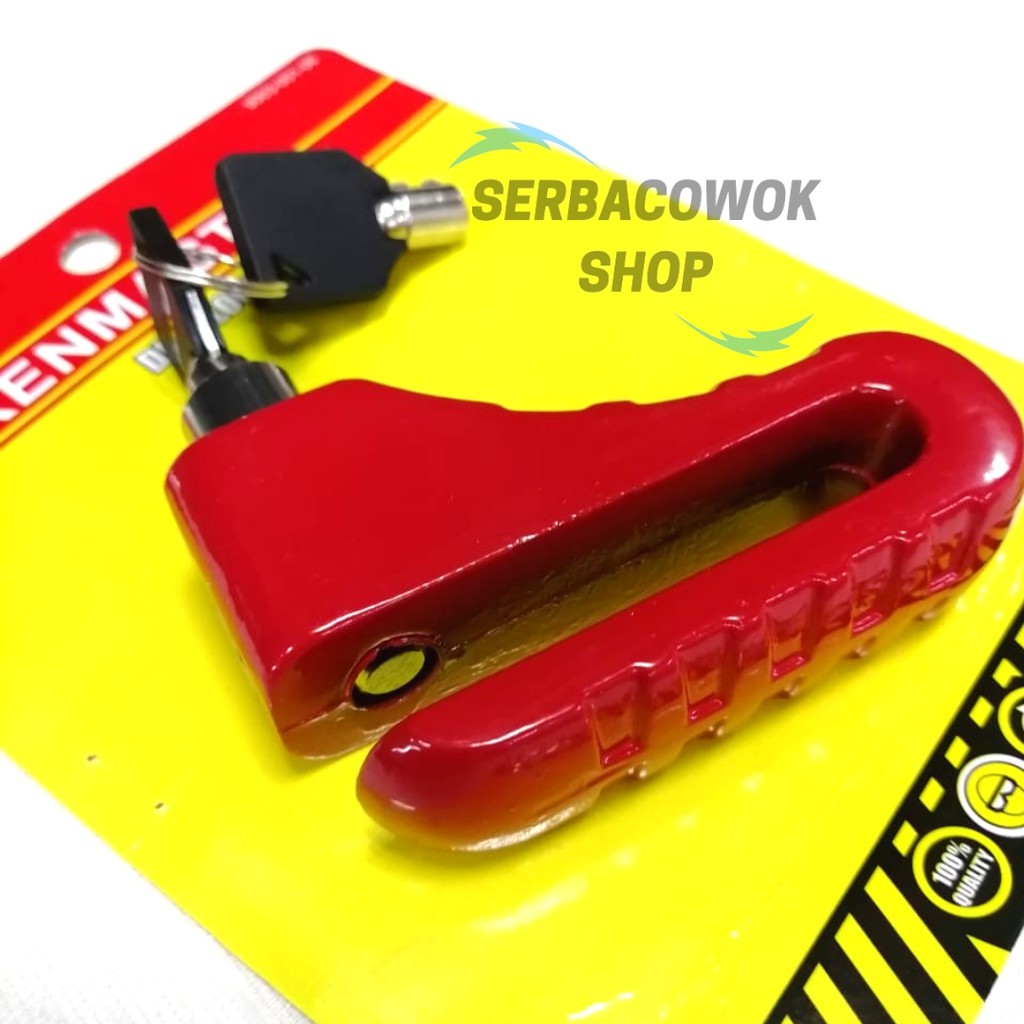 Gembok Cakram Disc Brake Lock Sepeda Motor Kenmaster Kunci Pengaman Termurah Berkualitas