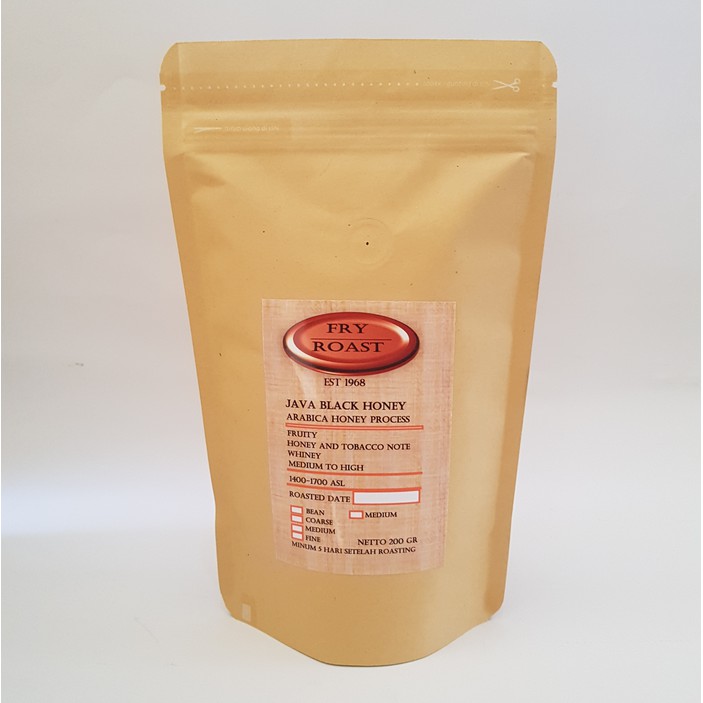 

KOPI ARABIKA JAVA BLACK HONEY 200 GRAM BIJI DAN BUBUK