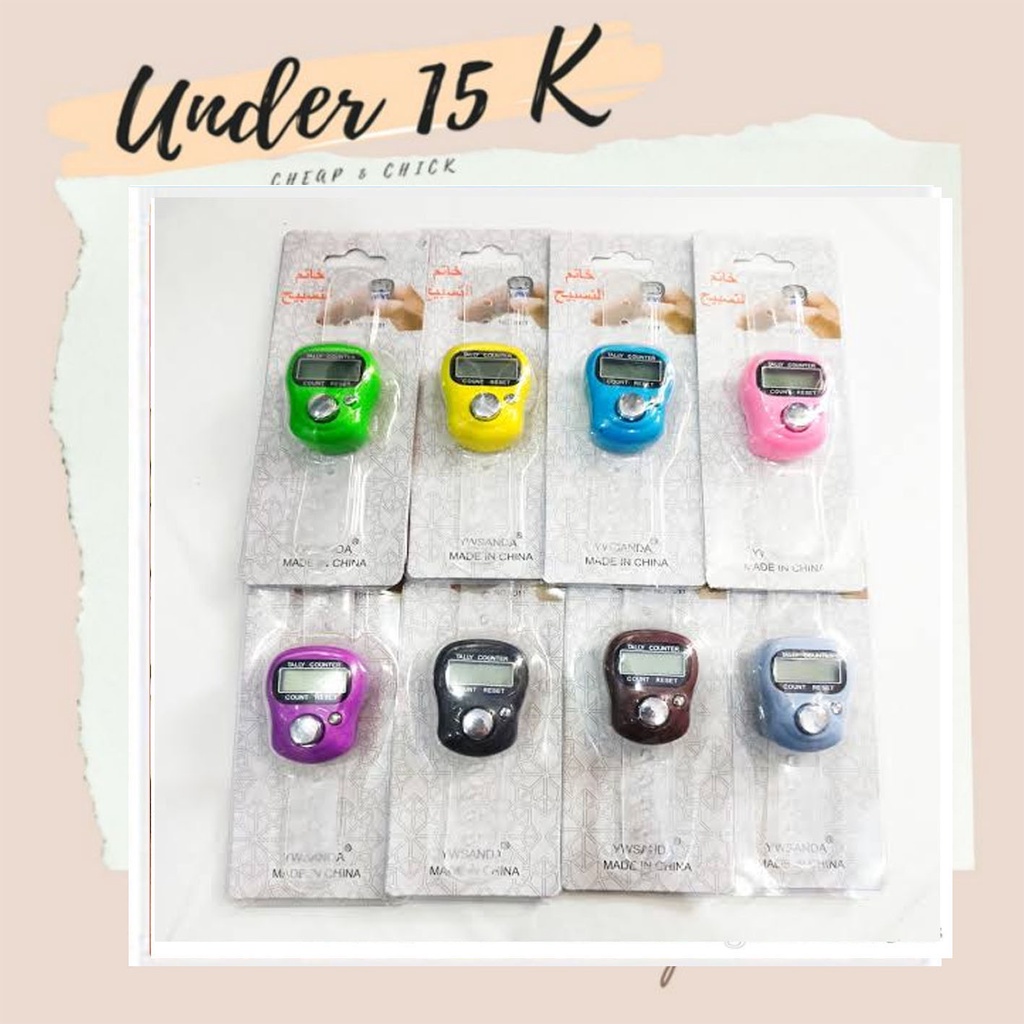 Tasbih Digital Led - AC 326 -  Alat Hitung Penghitung Tasbeh Tasbe Tasbis untuk zikir Dzikir Muslim 