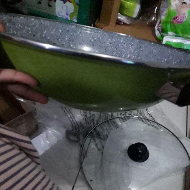 Wajan Maspion Deepwok Pornito Porcelain Granito 33cm Kode Hip