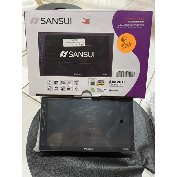HEAD UNIT DOUBLE DIN 7 INCH ANDROID SANSUI SA5201I/SA 5201 I