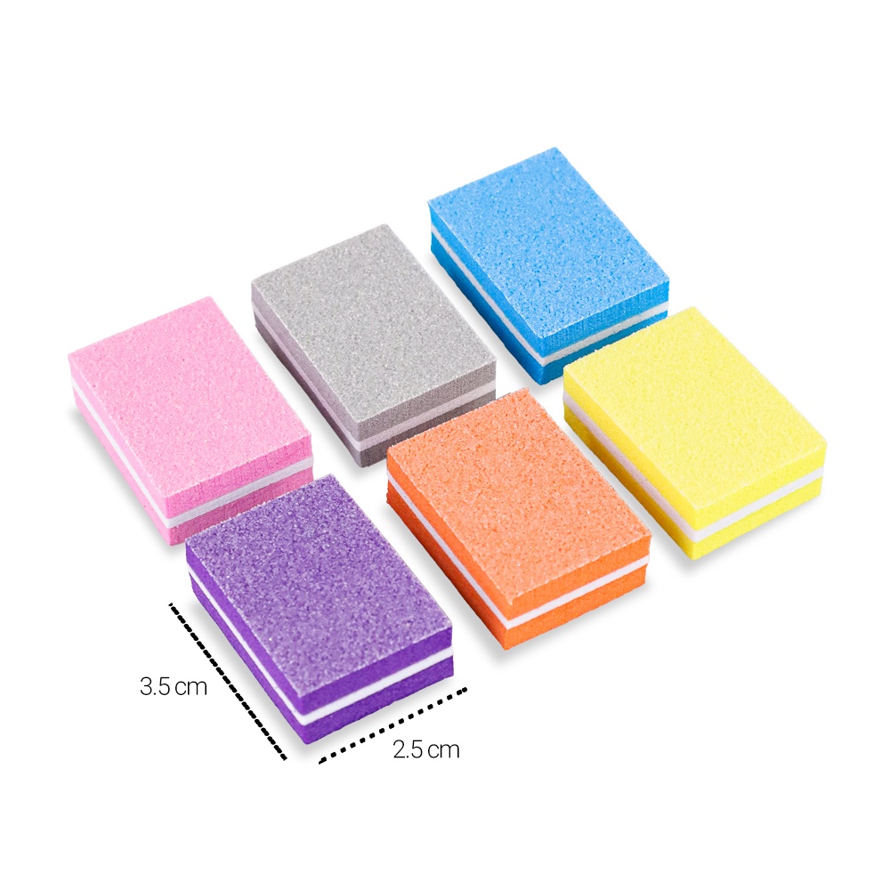 Balok Kikir Kuku Nail Polishing Block Manicure Tools 50 PCS - GCA-076 - Mix Color