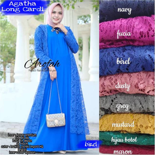Gamis | Dress Agatha long cardi