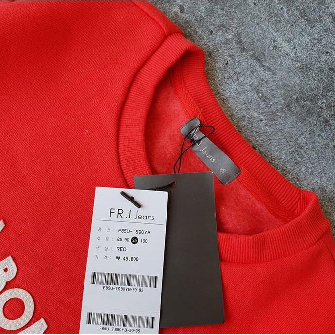 Joy Fashion Sweater Korea By Frj Jeans Original - A Bon Pour Etre Vrai Red