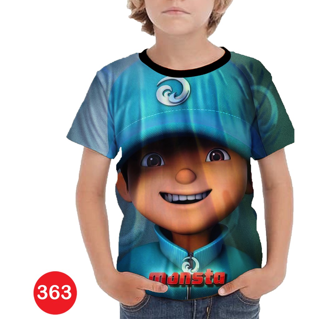 Baju Boboiboy Angin Kartun Series Anak #COWO-363