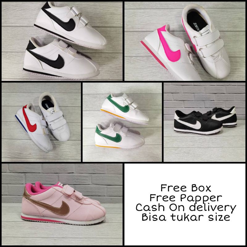 Sepatu Anak Nike Cortez Full Colour Size 16 - 35 Premium Quality