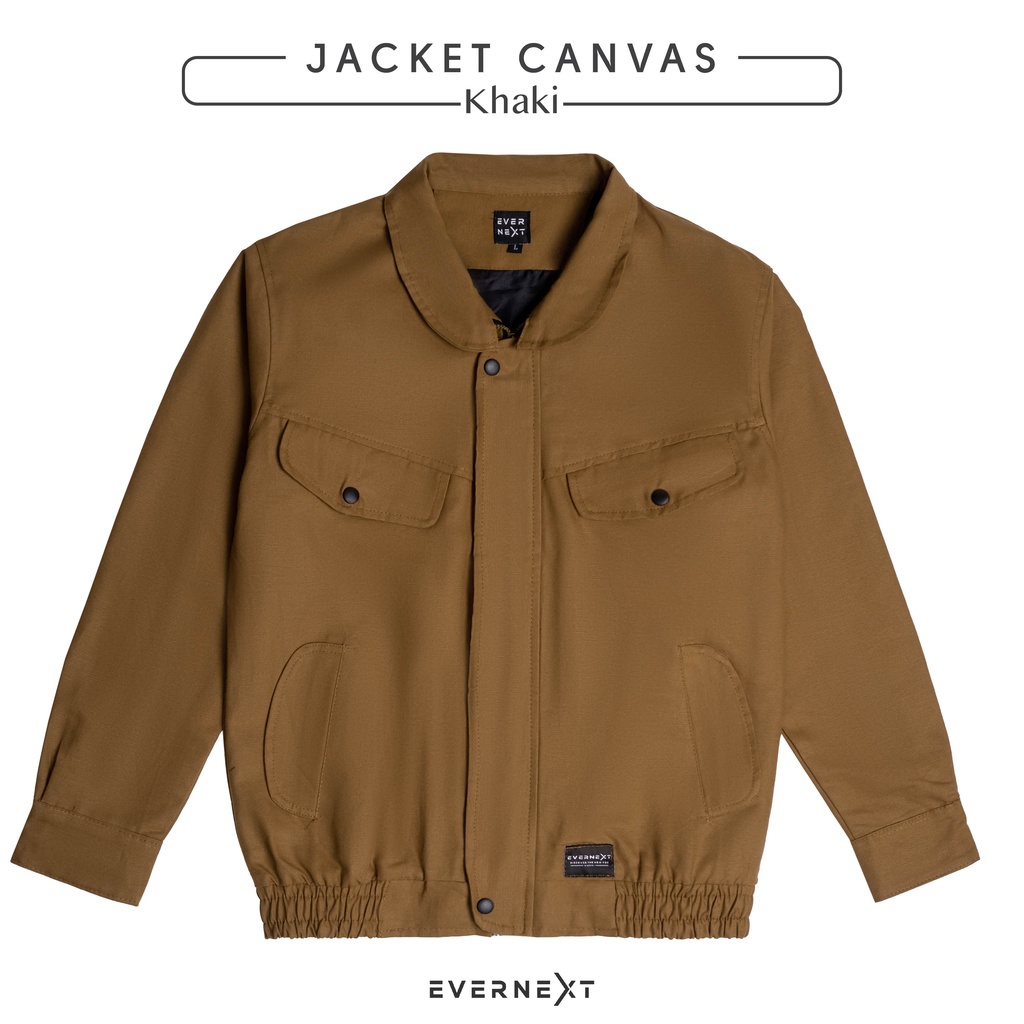 Evernext - Jaket Canvas Pria Jaket Flight Pria Jaket Casual Pria Jaket Parka Pria Premium Distro-COFFEE