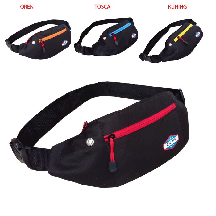 CHUNJI !! TAS WAISTBAG SLING BAG PRIA TAS SELEMPANG 2021