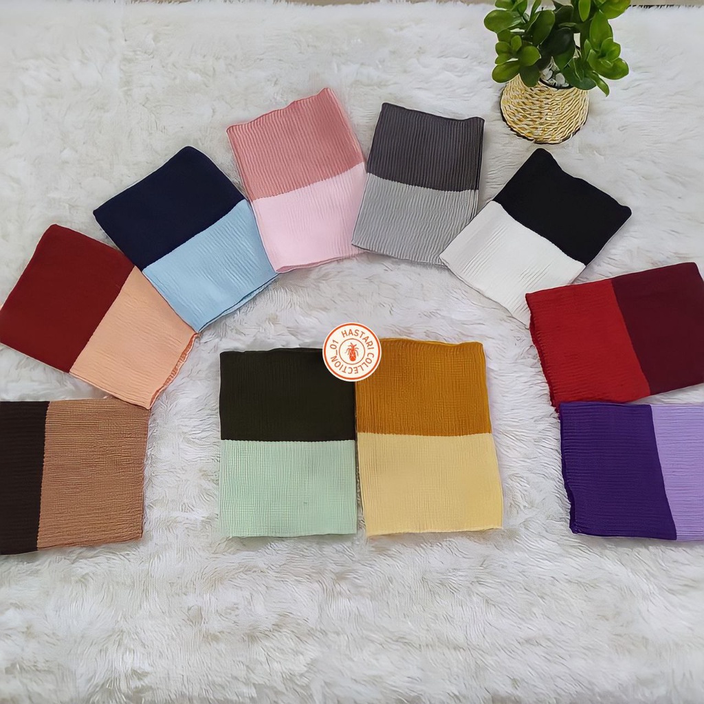 CIPUT BANDANA RAJUT 2 WARNA MURAH