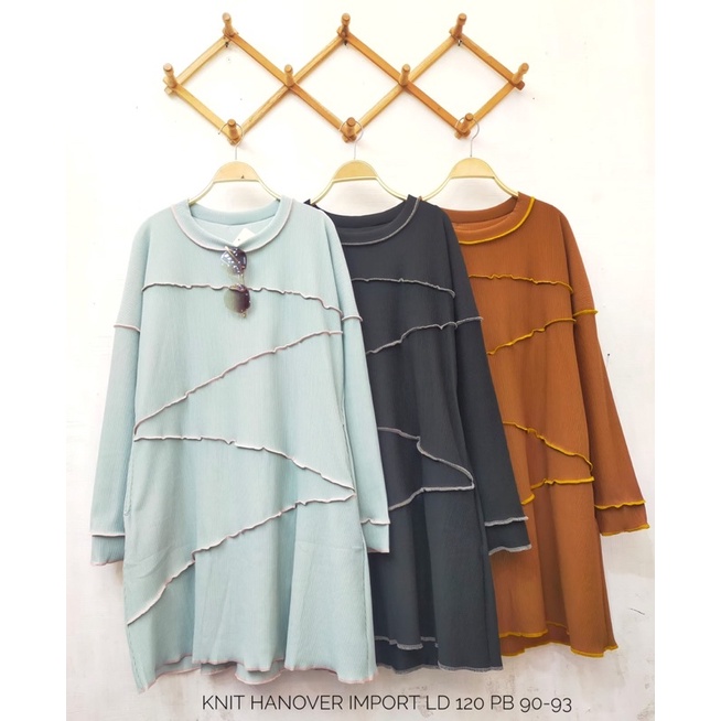 atasan kaos knit import