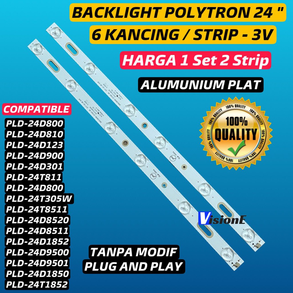 PLD24T8511BACKLIGHT TV LED POLYTRON 24 INCH PLD24T8511 PLD24T811 PLD24D2900 PLD24D123 PLD24D900 PLD24D1852 PLD24D9501