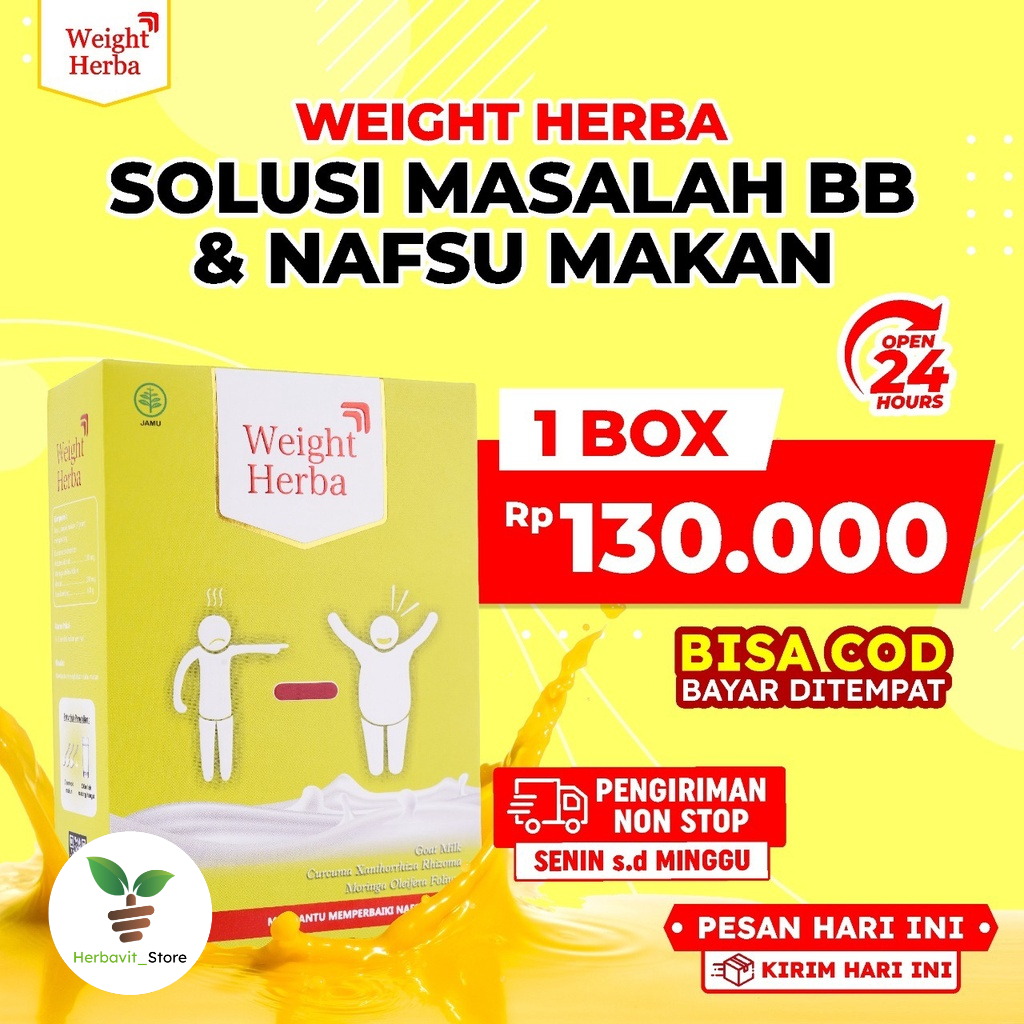 

Weight Herba - Susu Etawa Penambah Berat Badan & Protein Dalam Tubuh Tingkatkan Nafsu Makan