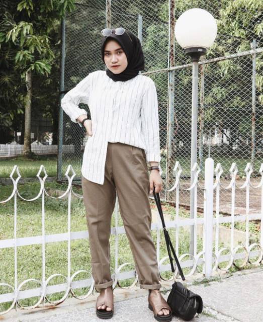 JUMBO BAGGY PANTS PREMIUM AMERICAN DRILL BIG SIZE 4L 5L 6L-2