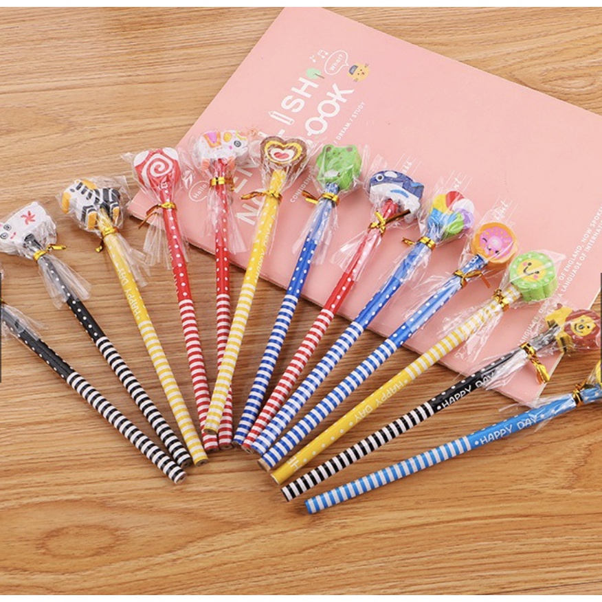 

Pensil Pencil Penghapus Alat Tulis Peralatan Sekolah Kantor Lucu Lengkap Karakter Korea