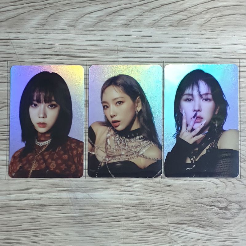 GIRLS ON TOP (GOT THE BEAT) TAEYEON, WENDY, WINTER PHOTOCARD ONLY HOLO SET