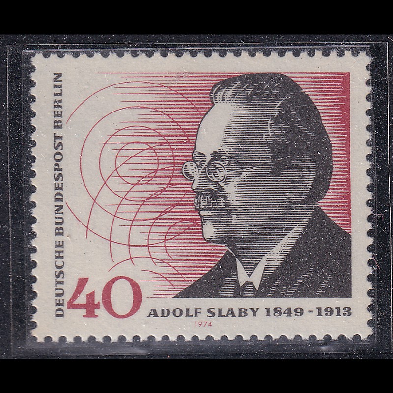 

Prangko Berlin 1974 - The 125th Anniversary of the Birth of Adolf Slaby - Radiotechnician