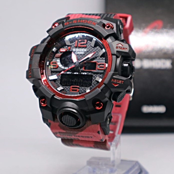 TERBARU JAM TANGAN PRIA G SHOCK GWG 1000 LORENG MERAH