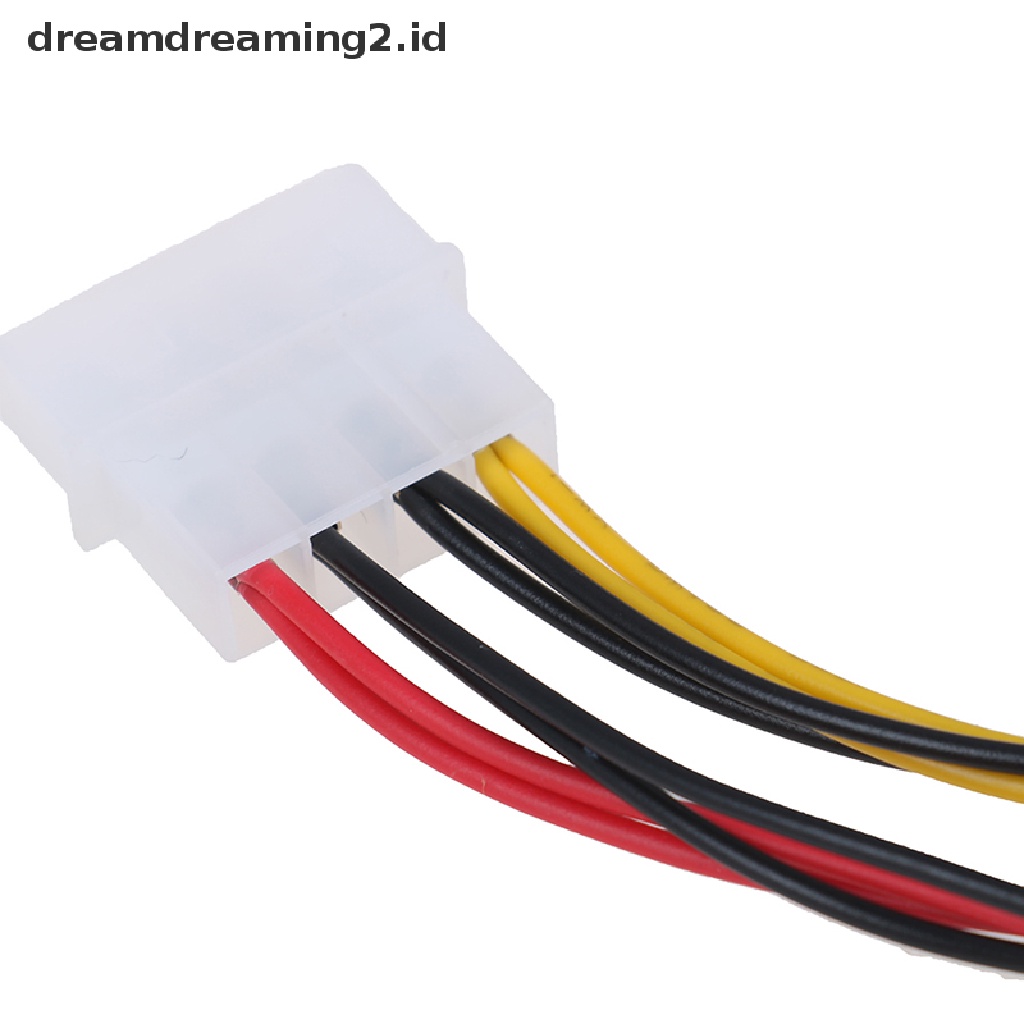 (Hot Style You Like) Kabel Power Adapter 4-pin Molex / Ide Ke 3-pin Untuk Cpu / Chasis / Case Kipas Angin