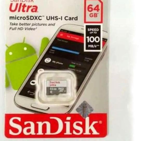 ➪ Sandisk Micro SD 64GB CLASS 10 Non Adapter MicroSD Memory Card 64 GB ☝