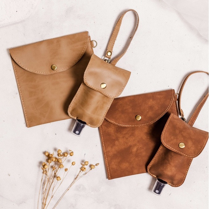 Original Hand sanitizer Pouch dan Masker Pouch Set Pouch Hand Sanitizer Pouch Masker Souvenir