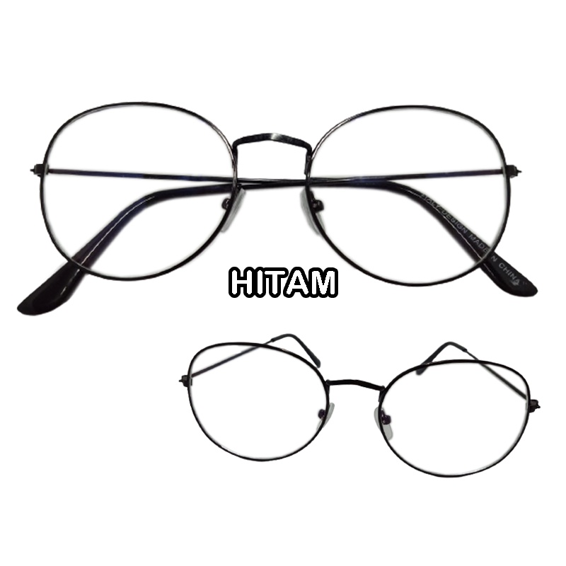 New Trend Kacamata Oval Anti Radiasi Sinar Komputer Hp Tv Fashion Wanita Pria Unsiex Frame Besi Kacamata Komputer Lensa Transparan Blueray Kacamata Gaya Terkini Siswa Eye Protection Glasses