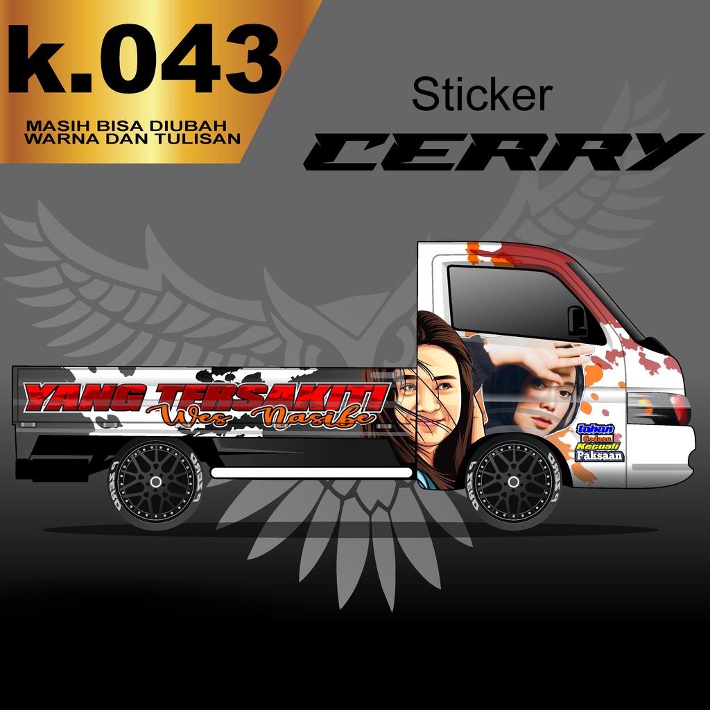 Decal Sticker mobil New Carry Pick Up 2020 Fullbody Stiker Dekal Carry k.043