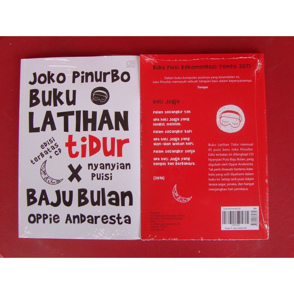 BUKU LATIHAN TIDUR X NYANYIAN PUISI BAJU BULAN PLUS CD