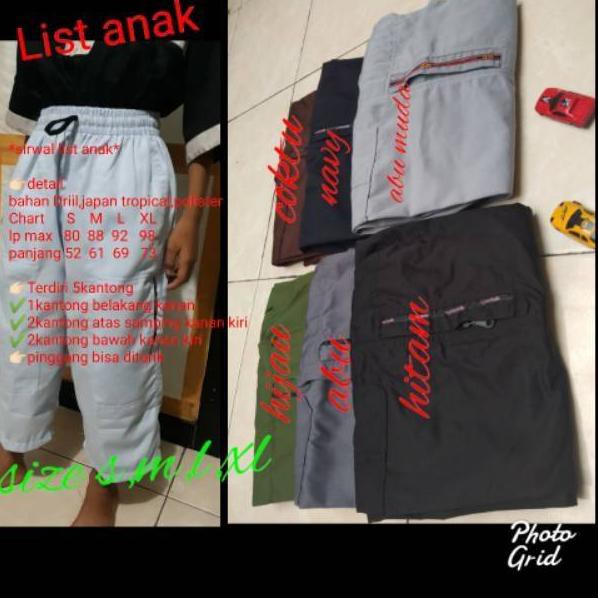 →8ZC sirwal list anak-anak / sirwal list / sirwal murah / celana sirwal / sirwal anak / celana anak