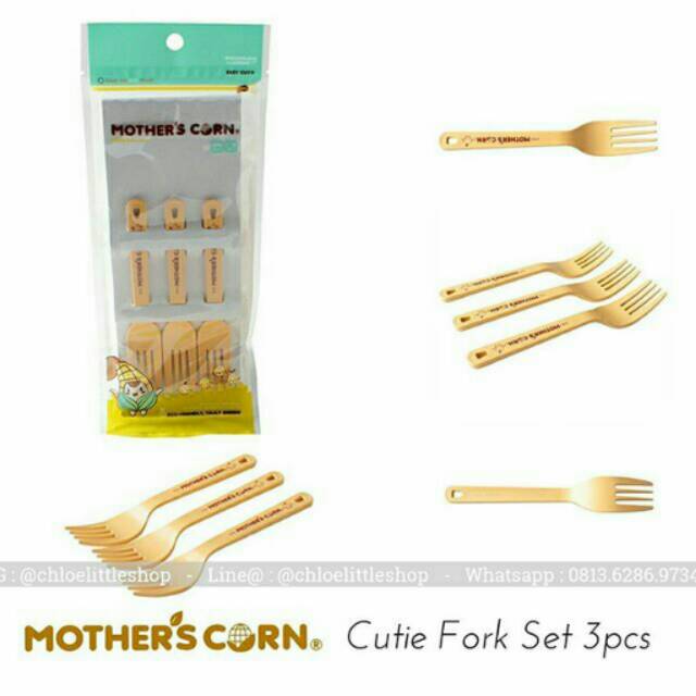 Mother's Corn Cutie Fork Set / Mothers Corn Sendok Garpu Anak Bayi