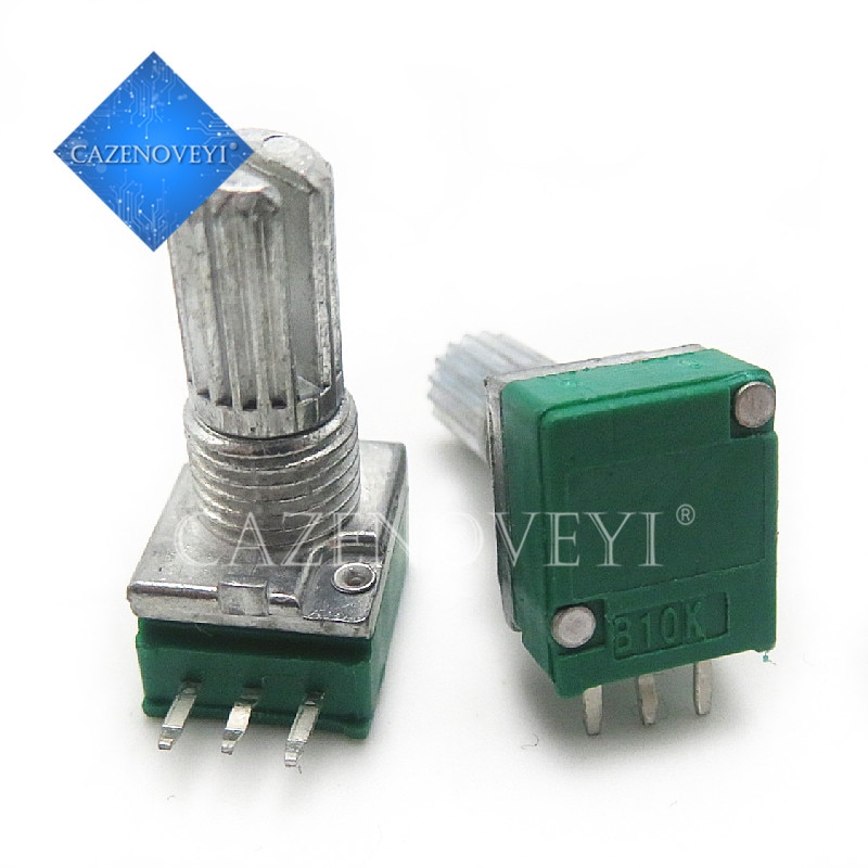 5pcs/lot RK097N 5K 10K 20K 50K 100K 500K B5K with a switch audio 3pin shaft 15mm amplifier sealing potentiometer In Stock