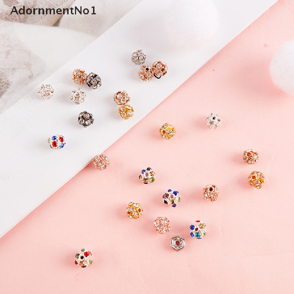 (AdornmentNo1) 20pcs Manik-Manik bayberry Bahan Metal Hias Berlian Untuk Membuat Perhiasan Gelang