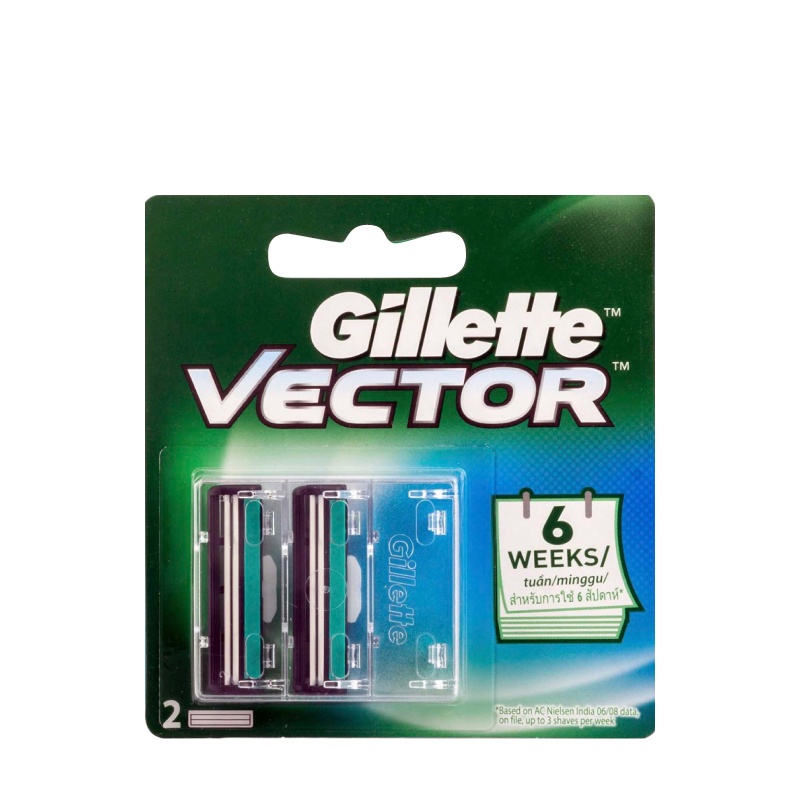 Gillette Pencukur Vector 2 Mata Pisau Cukur