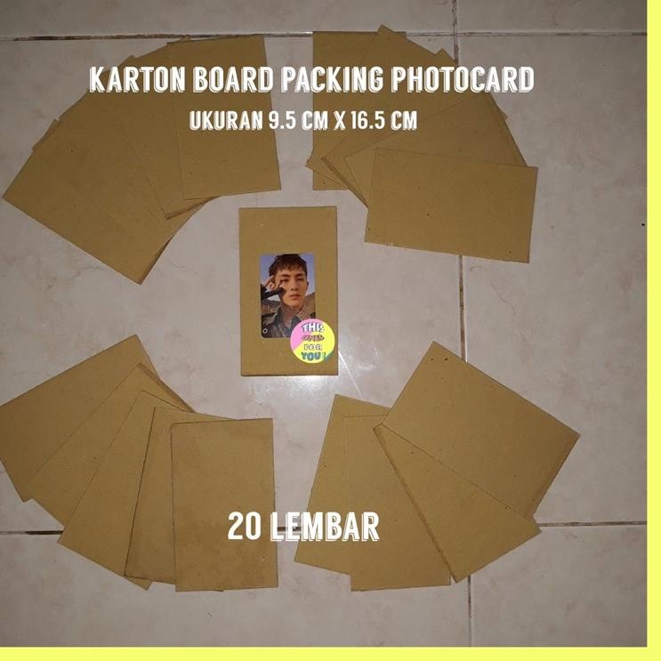 [KODE PRODUK AKMCI6292] [READY] KARTON / CARTON / YELLOW BOARD PACKING PHOTOCARD PC POSTCARD PHOTOSE