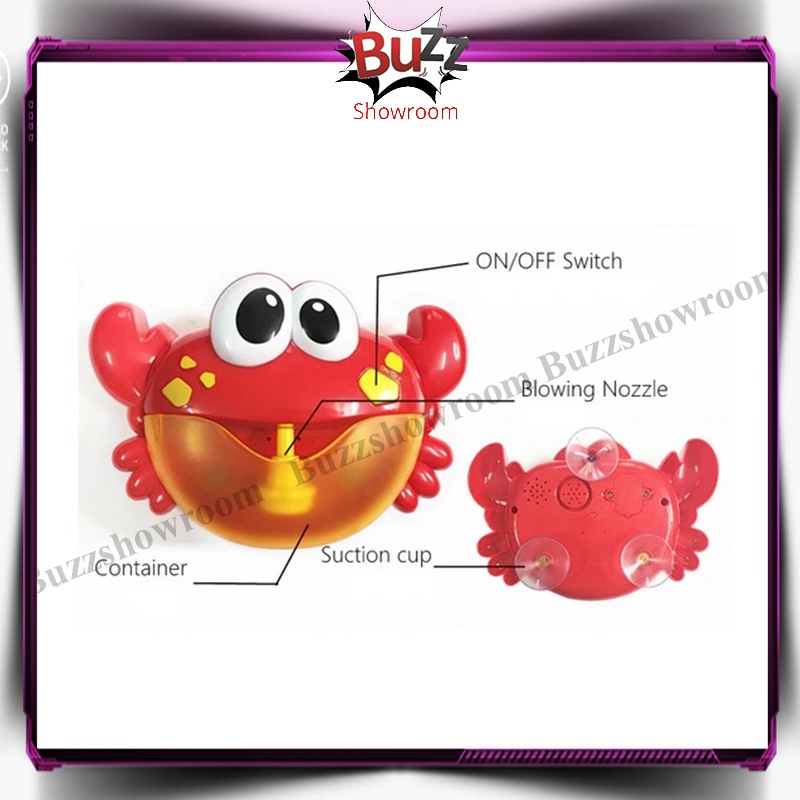 Bubble Crab / Frog / Octopus / Whale Bubble Maker / Teman Mandi Anak Kepiting Kodok Paus Gurita