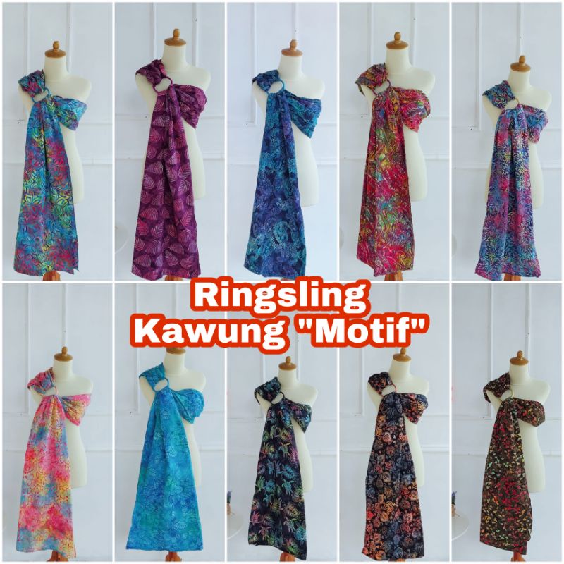 NEW Gendongan bayi bisa COD Ringsling Kawung Motif Cantik Best seller Recommended